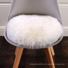 60x90cm long hair round shape artificial sheepskin fluffy living room faux fur rug